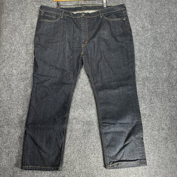 Levis 541 Jeans Mens 48 Dark Cotton Stretch Classic Athletic Taper Fit Pockets - Picture 1 of 7